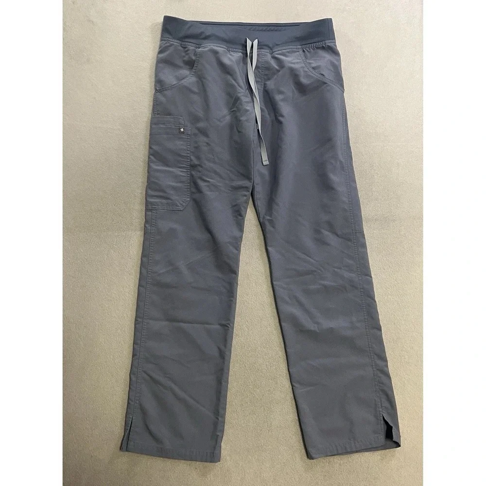 FIGS Kade Cargo Scrub Pants Women's Medium Blue T21004 PO 2320